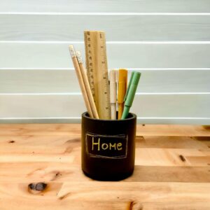 כוס לעטים/ מברשות איפור HOME שחור