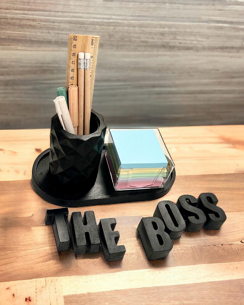 מארז מתנה למנהל THE BOSS שחור